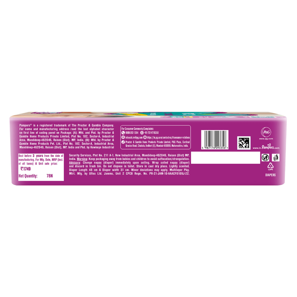 Pampers Active Baby Diapers - Large