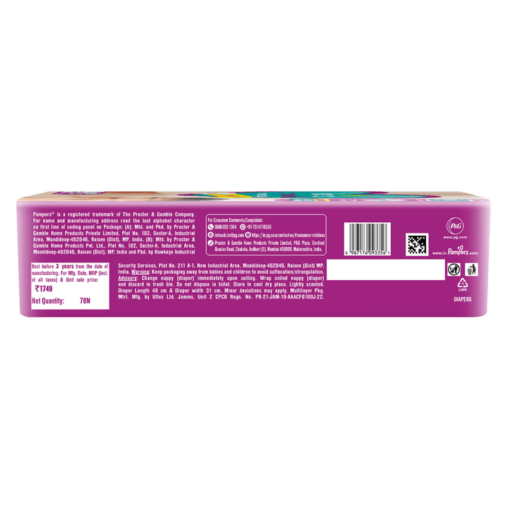 Pampers Active Baby Diapers - Large
