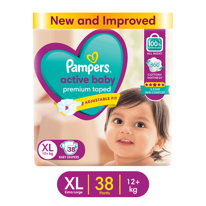 Pampers Active Baby Taped Diapers - XL (38 count)