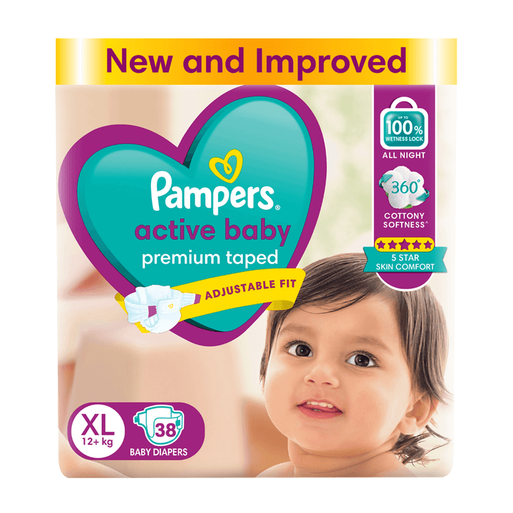Pampers Active Baby Taped Diapers - XL (38 count)