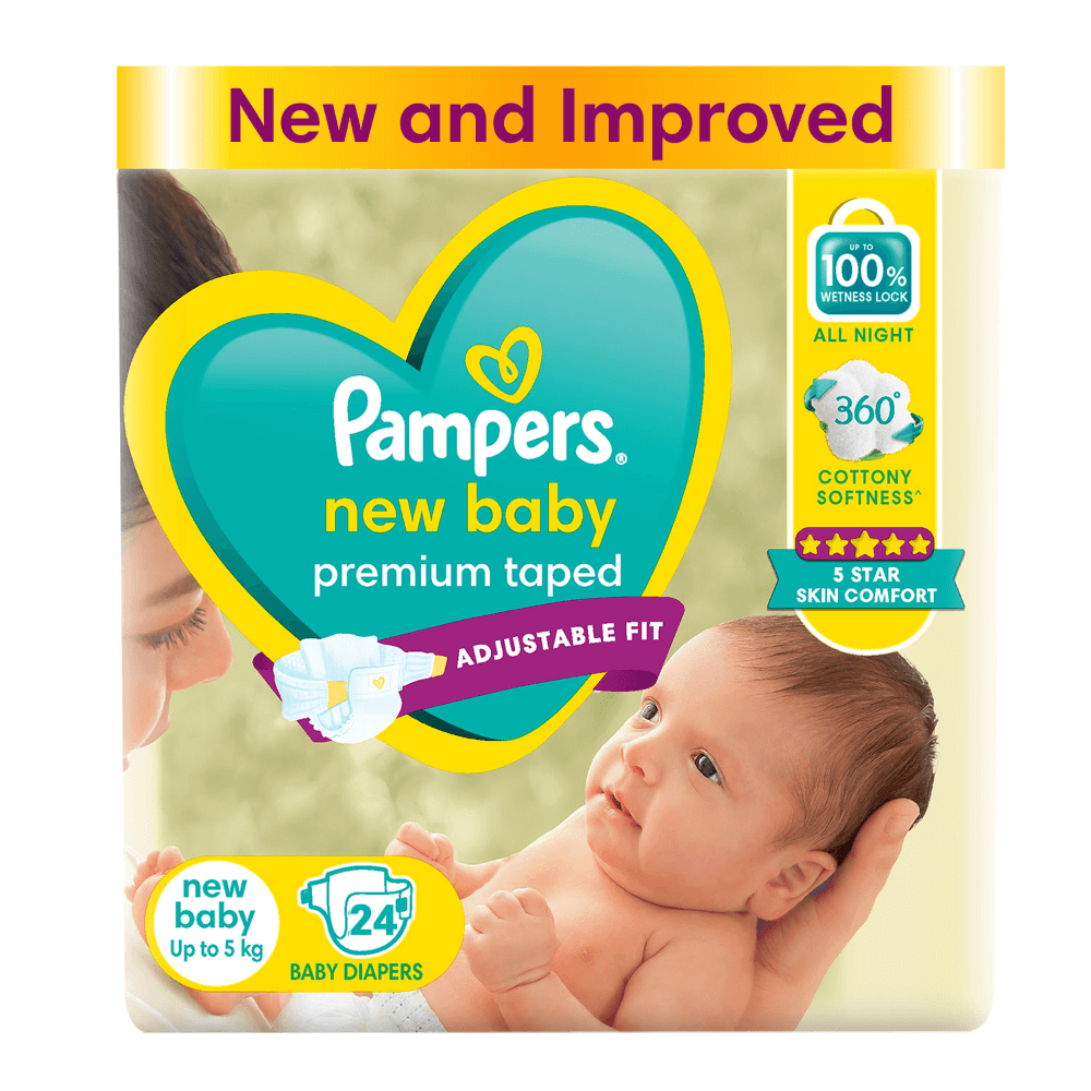Pampers Active Baby Diapers - New Born