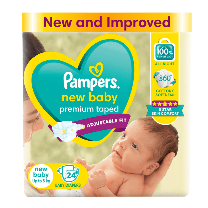 Pampers Active Baby Diapers - New Born