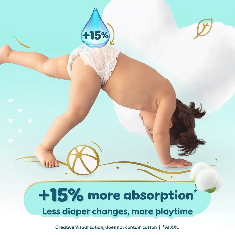 Pampers Premium Care Pants Baby Diapers (XXXL) - 19 Count, Softest Ever Pants