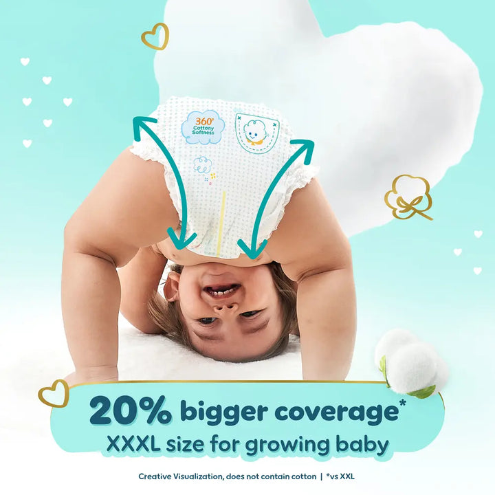Pampers Premium Care Pants Baby Diapers (XXXL) - 19 Count, Softest Ever Pants