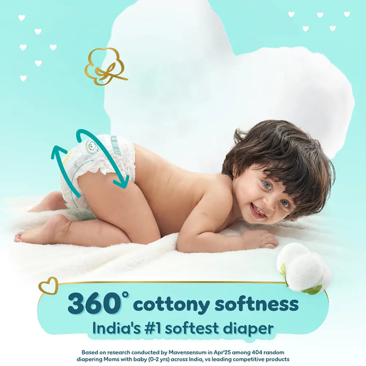 Pampers Premium Care Pants Baby Diapers (XXXL) - 19 Count, Softest Ever Pants