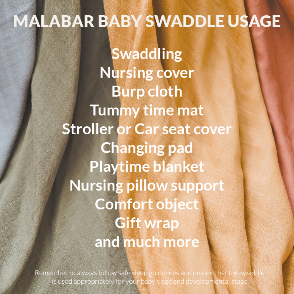 Malabar Baby 4-Pack Swaddle Set