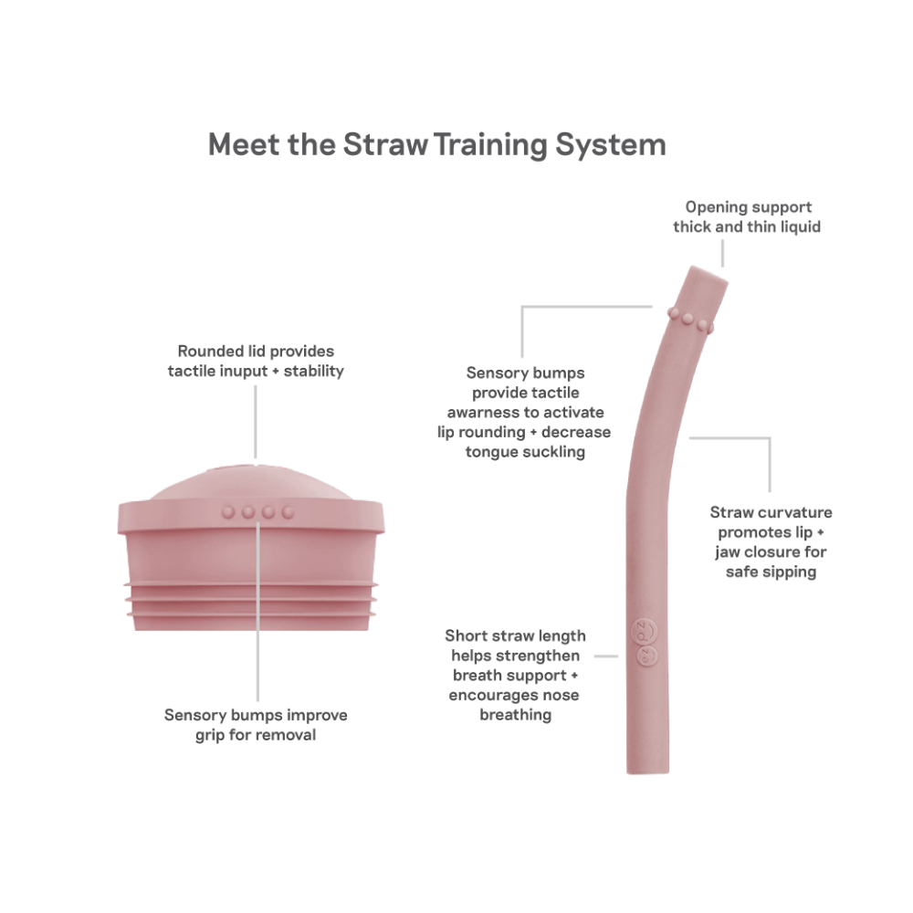 ezpz Mini Cup + Straw Training System for Toddlers