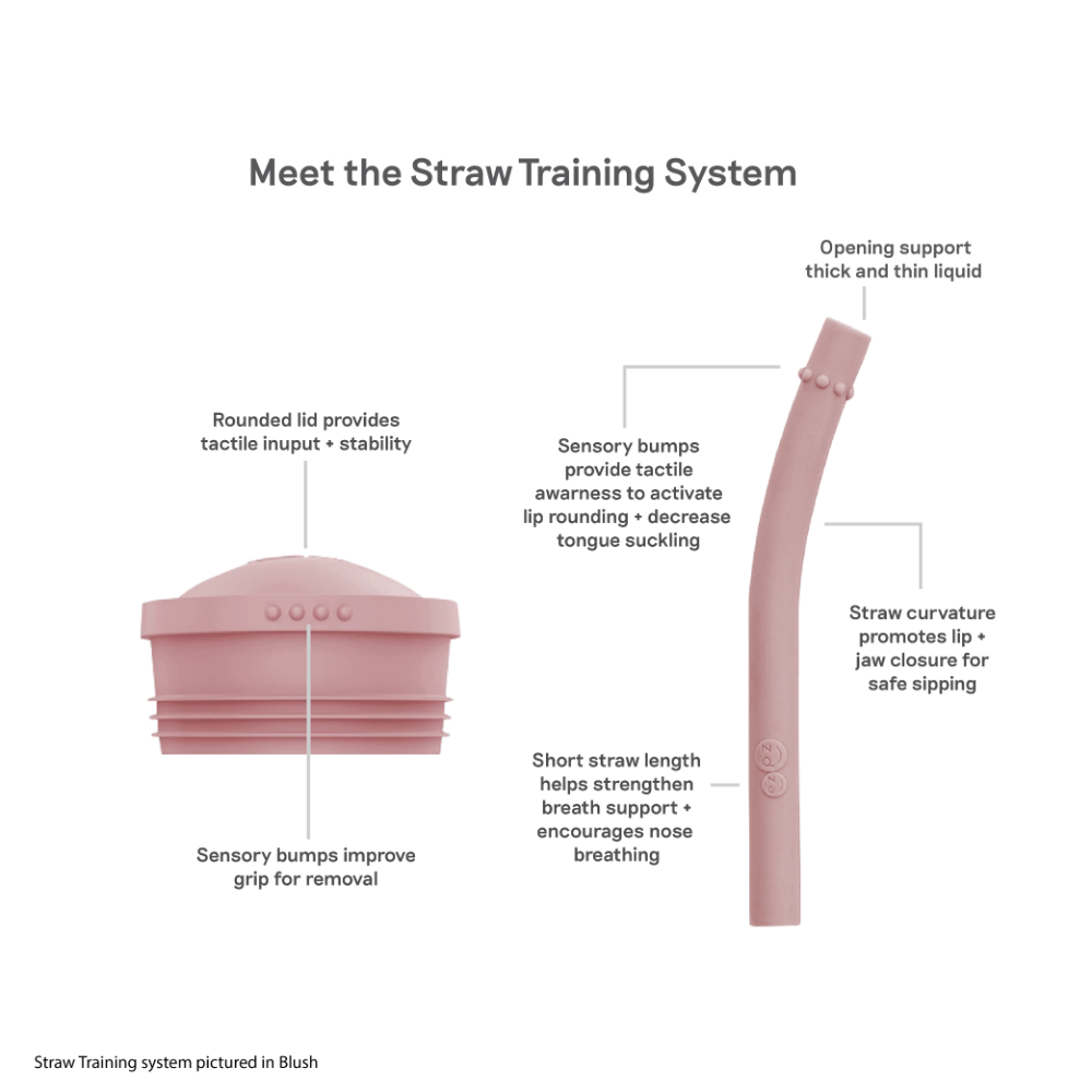 ezpz Mini Cup + Straw Training System for Toddlers