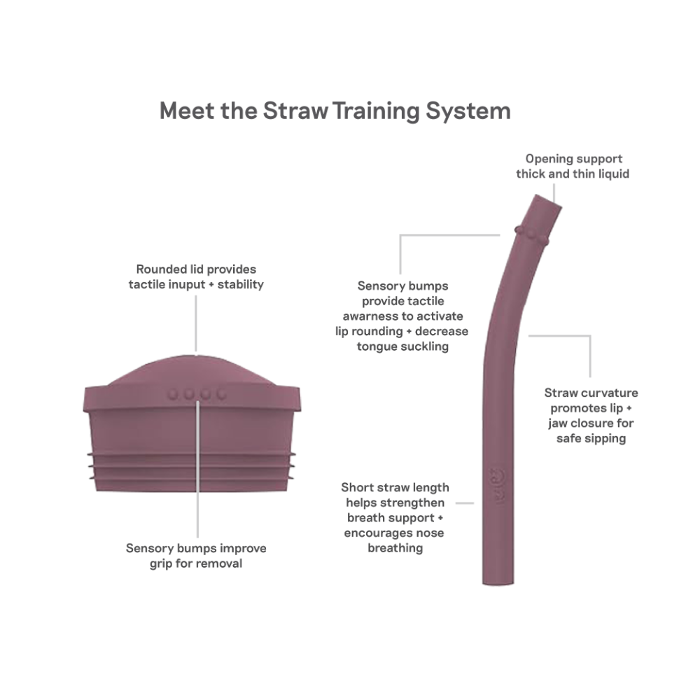 ezpz Mini Cup + Straw Training System for Toddlers