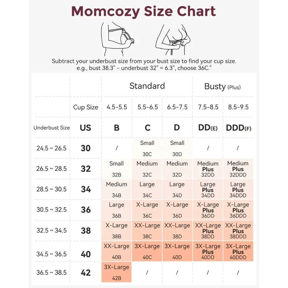Momcozy YN46 Seamless Support Floral Nursing Bra-L Skin