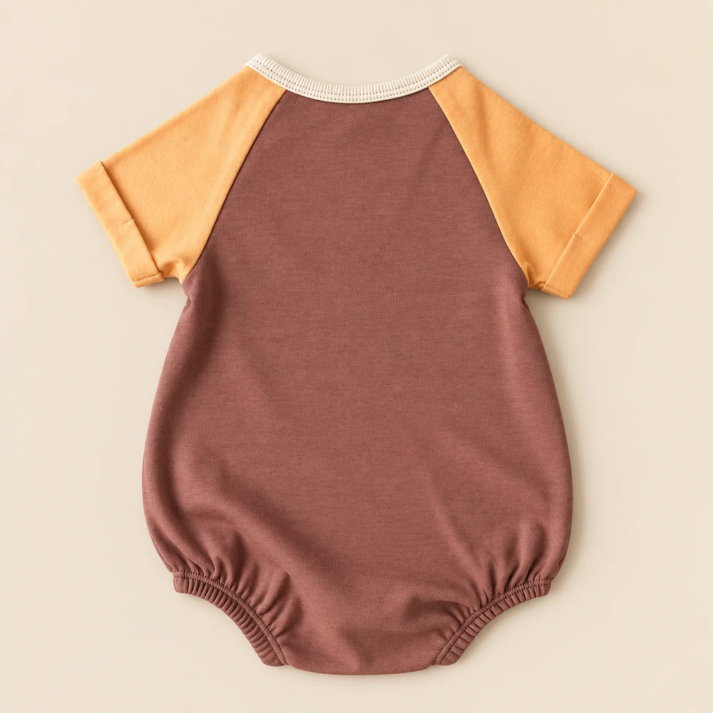 Faura Unisex Banana Cotton Feeling Blessed Romper - Brown