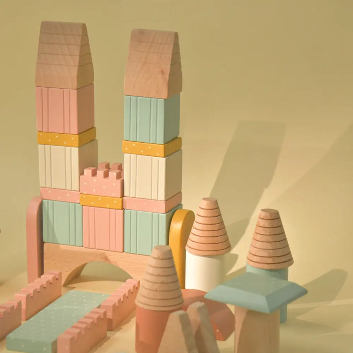 Playbox Wooden Building Blocks Toys Set - Large