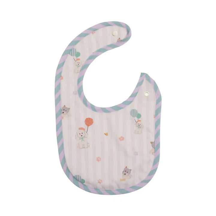 Abracadabra Cotton Jersey Newborn Bib Set (Pack of 3) - Puppy Love - 0-12 Months