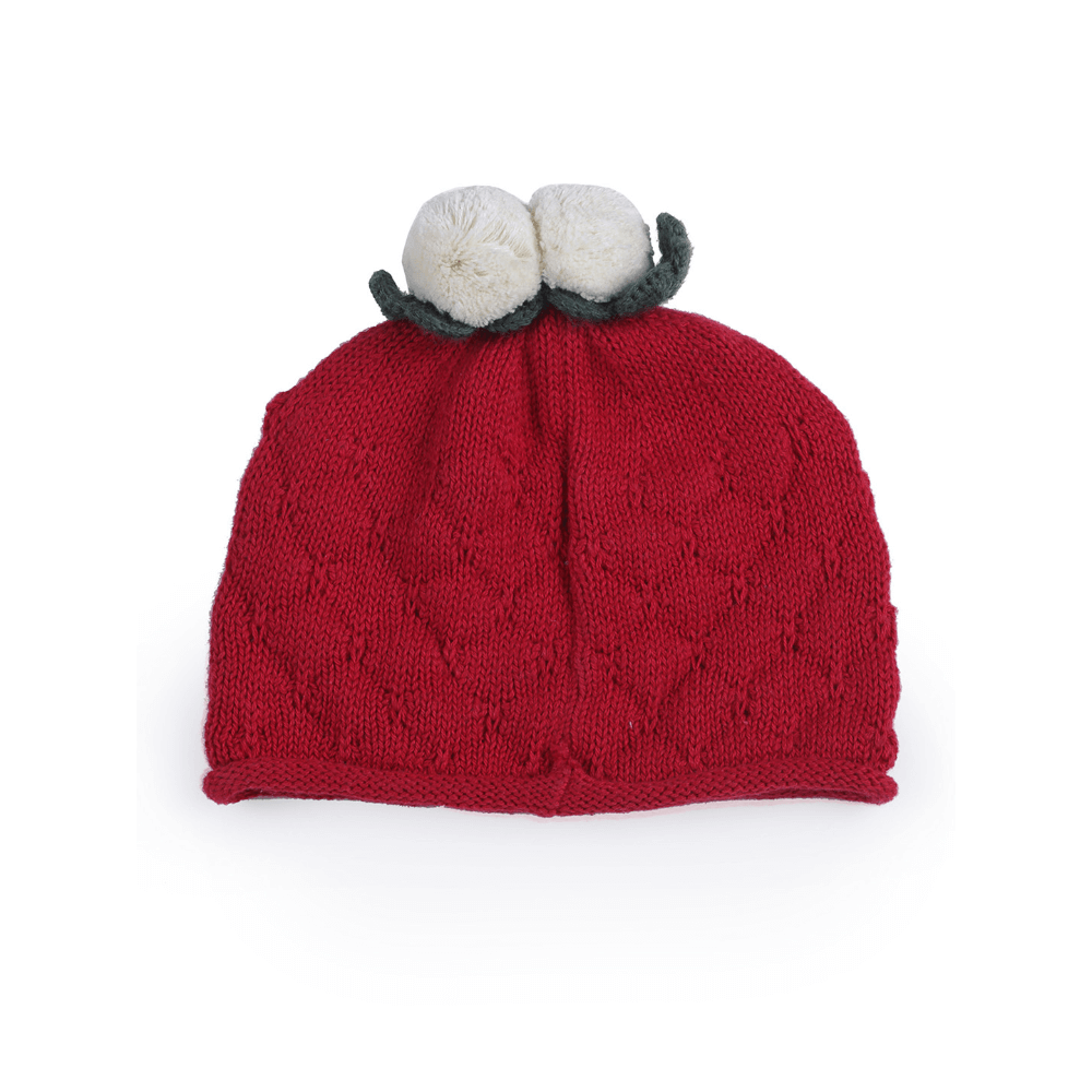 The Baby Trunk Red Christmas Knitted Beanie Cap For Newborn Baby
