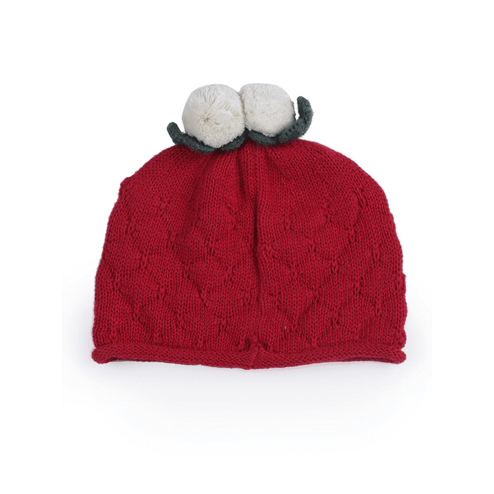 The Baby Trunk Red Christmas Knitted Beanie Cap For Newborn Baby