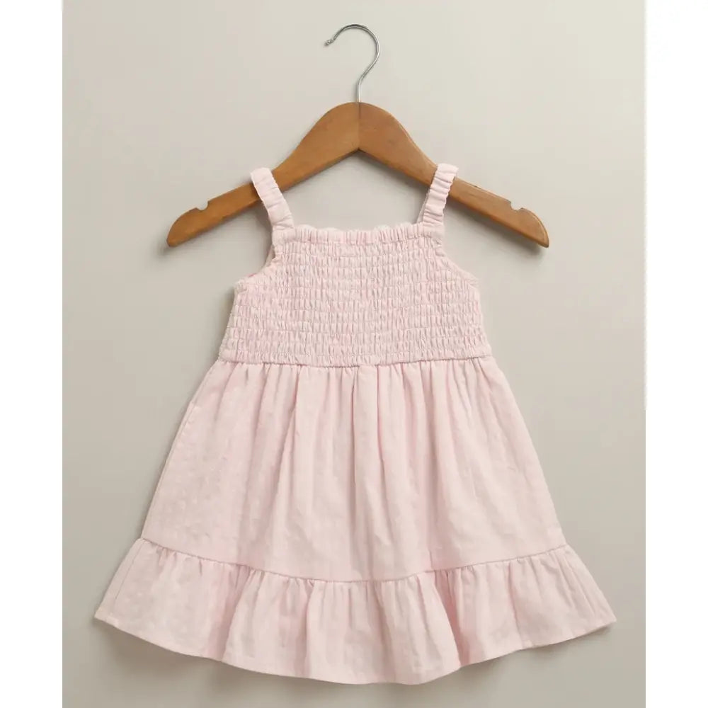 Sweetlime By As The Meadow Crochet Pinafore Dress - Pink