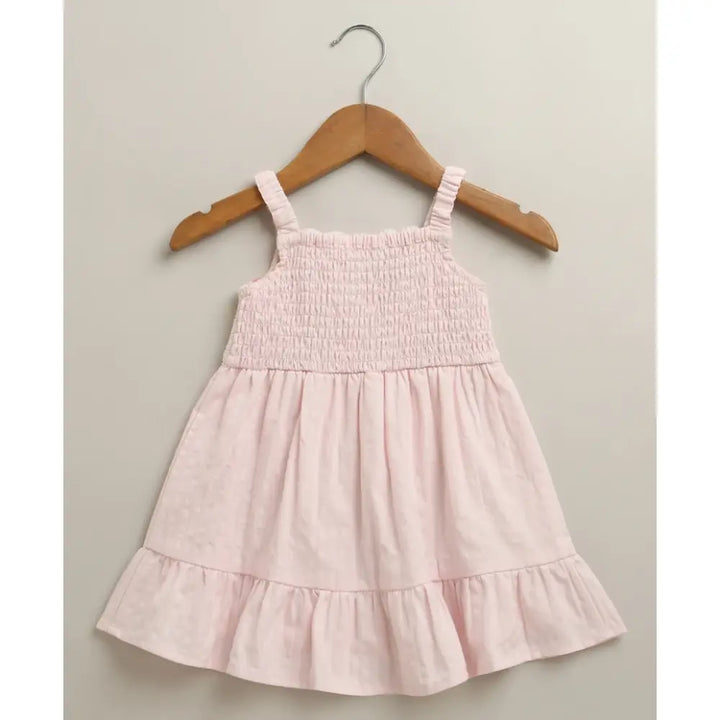 Sweetlime By As The Meadow Crochet Pinafore Dress - Pink
