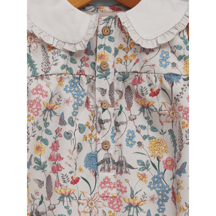 Liz Jacob Love Struck Handwoven Cotton Sateen Romper – Digital Print