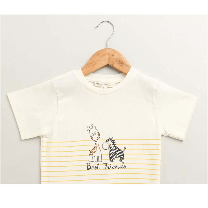 Sweetlime By AS Unisex Best Friends Cotton Jersey T-shirt