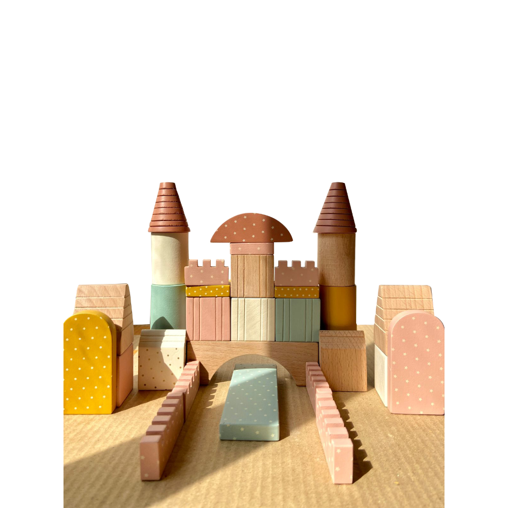 Playbox Wooden Building Blocks Toys Set