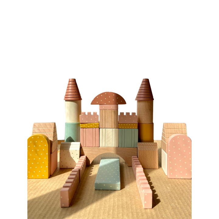 Playbox Wooden Building Blocks Toys Set