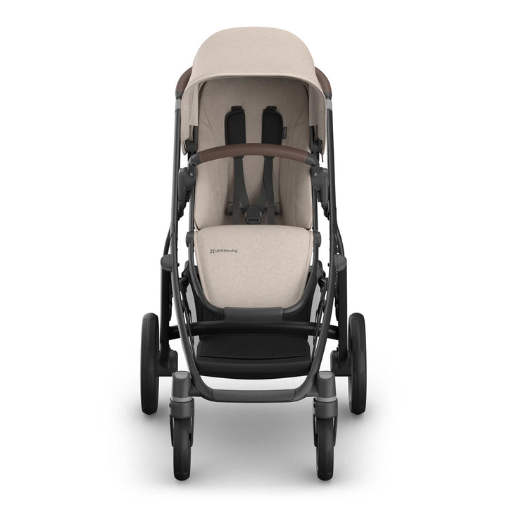 UPPAbaby Vista V3 Reversible Seat Stroller, Flat Recline, Multiple Seat Configurations, Converts to Sibling Stroller, Includes Insect Net and Rain Cover, up to 4 Years - Ada/Sandstone