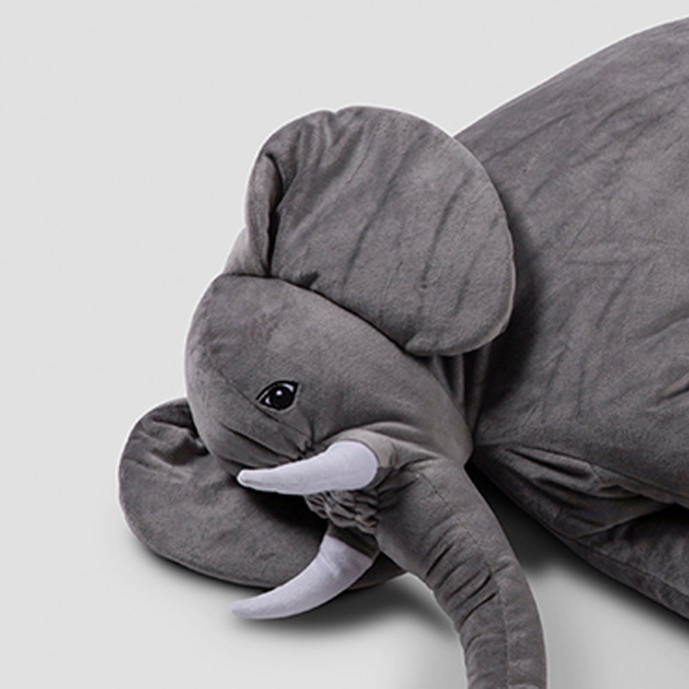 The Baby Trunk Bolster Pillow Toy - Elephant