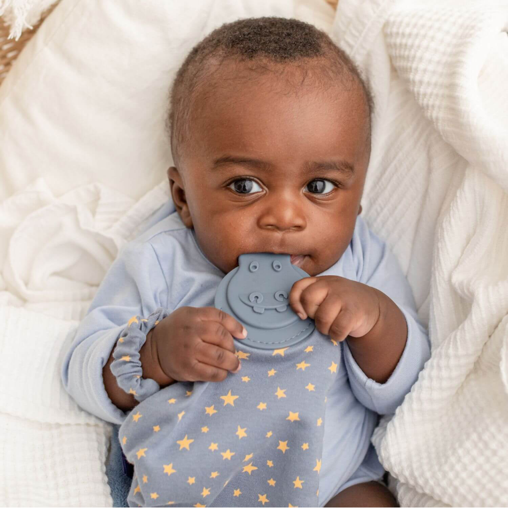 Cheeky Chompers Baby Comforter with Teether - Midnight Stars Comfortchew