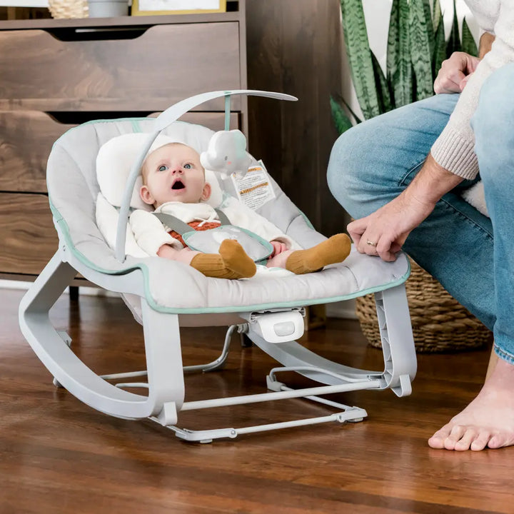Ingenuity Keep Cozy 3-in-1 Grow with Me Baby Bouncer, Rocker &amp; Toddler Seat with Vibrations, Weaver, 0 - 30 months