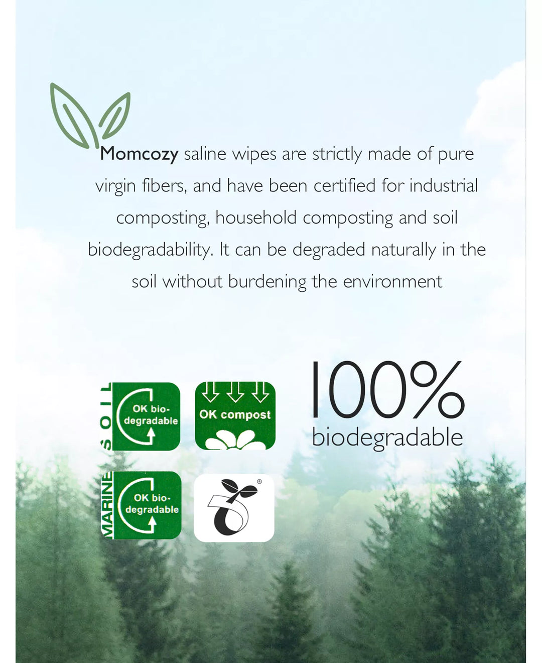 Momcozy Nose Saline Baby Wipes 30 Count (Pack of 6) – 0.9% Pure Saline, Hypoallergenic Biodegradable Wipes for Baby Nose, Face &amp; Sensitive Skin, Unscented &amp; Travel-Friendly