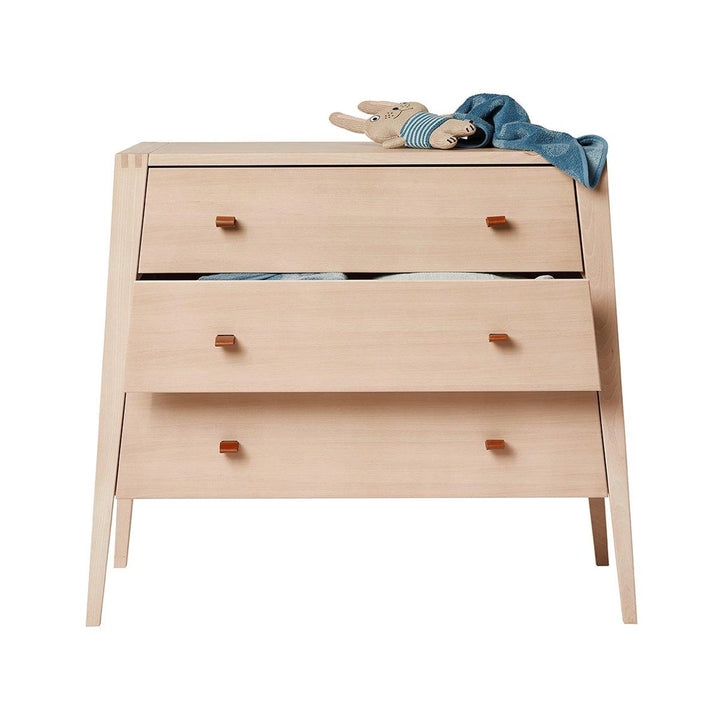 Leander Linea Dresser for Baby &amp; Kids, 3 Spacious Drawers, Soft-Close Storage, Modern Scandinavian Design