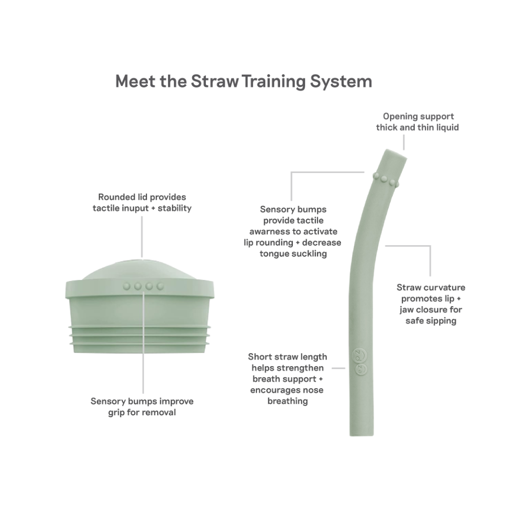 ezpz Mini Cup + Straw Training System for Toddlers