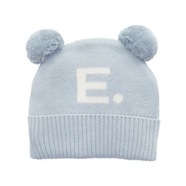 NamelyCo Double Pom Pom Beanie - Kentucky Blue
