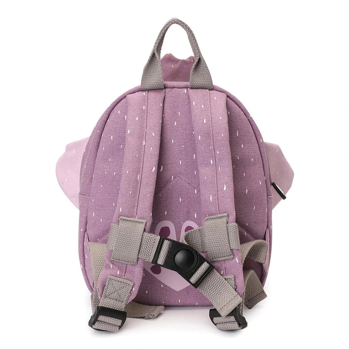 Trixie Small Kids Backpack for Toddlers | Lightweight Water-Repellent Daycare &amp; Travel Bag with Adjustable Padded Straps, Front Pocket &amp; Name Tag | 2 Years Onwards | Mrs. Peacock