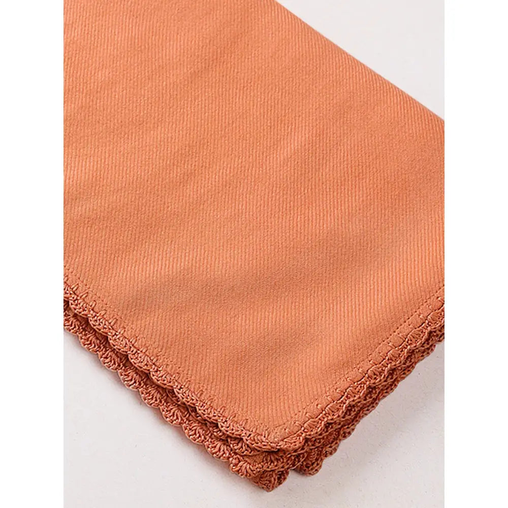 The Baby Trunk  Pure Cashmere Sunset Baby Blanket - Sunset Orange