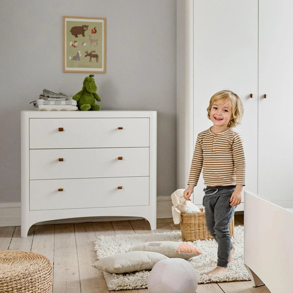 Leander Classic Dresser for Baby &amp; Kids, 3 Soft-Close Drawers, Spacious Storage, Rounded Corners