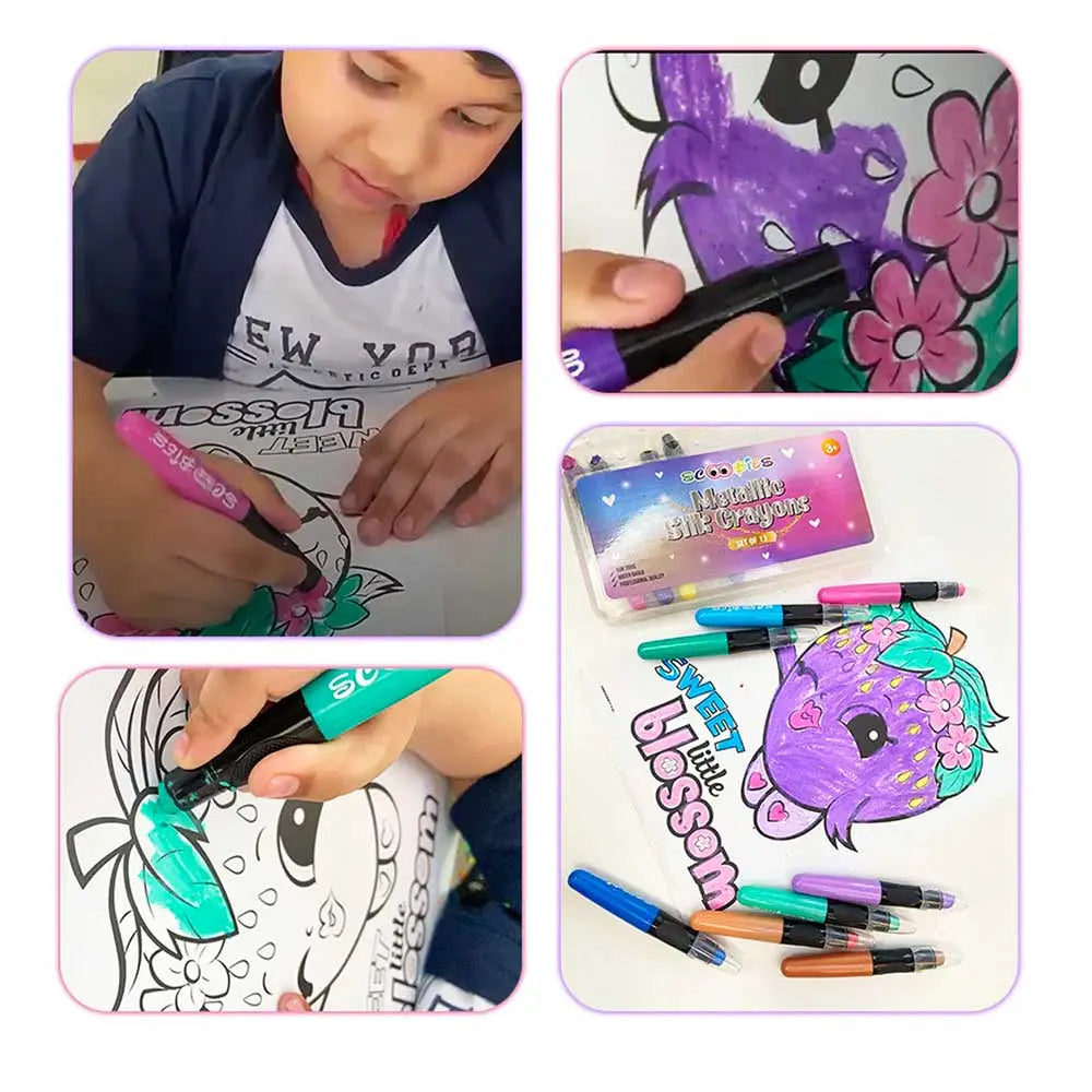 Scoobies Metallic Silk Crayons