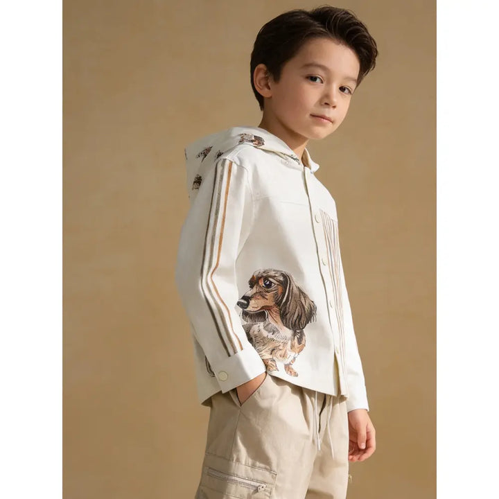 The Baby Trunk Unisex Friendly Dog Printed Shacket