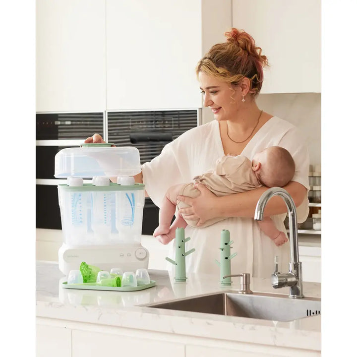 Momcozy Sterilizers &amp; Warmer 3 Layers Large Bottle Sterilizer and Dryer White