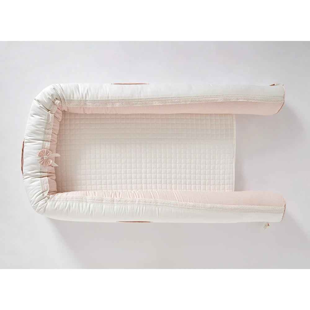 Annasimona Kids Newborn Baby Nest - Pink Checks