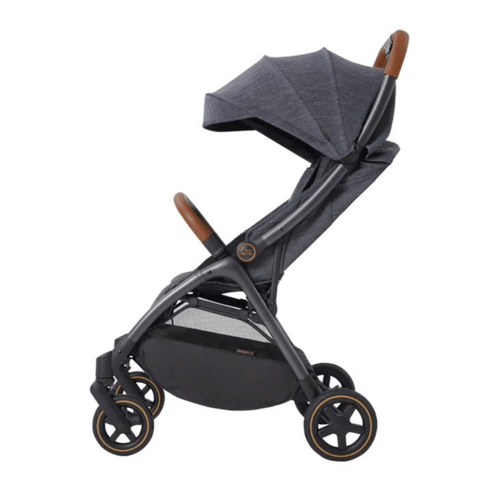 Britax Gravity II, Auto One - Handed Fold Stroller, Birth to 4 years - Marble Blue