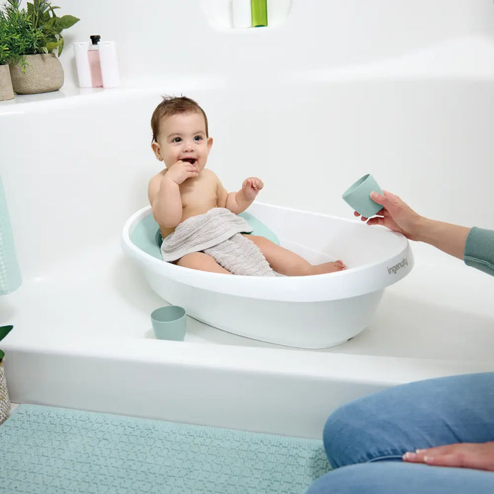 Ingenuity Room to Soak 4-in-1 Baby Bath Tub with Newborn Sling, Removable Support Seat &amp; Toddler Bath Space, 0-24 months
