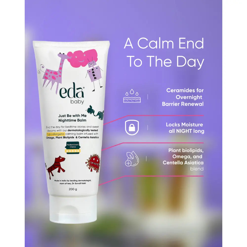 Eda Baby &amp; Child Just Be with Me Night time Balm – Gentle Herbal Care Sleep Balm for Babies &amp; Kids