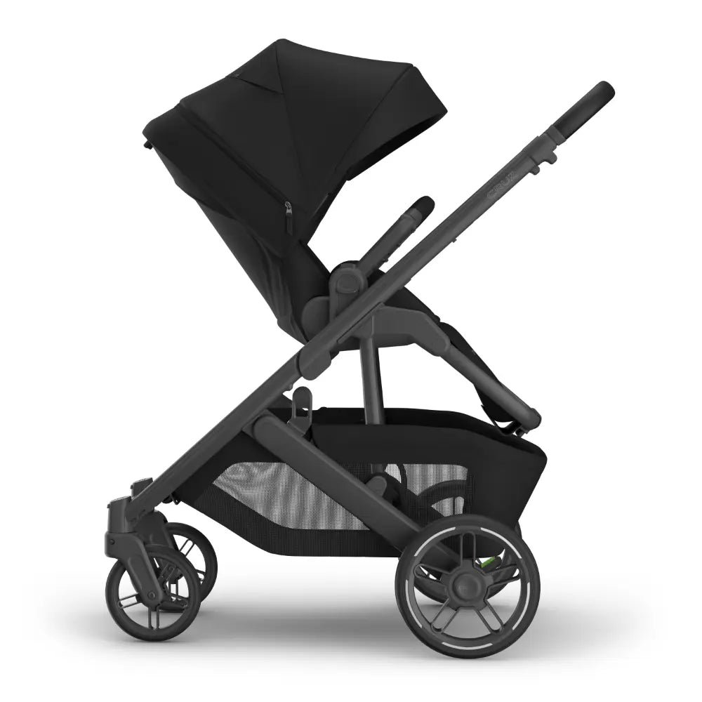 UPPAbaby Cruz V3 City Stroller, Reversible Seat, Flat Recline, Includes Bumper Bar, Insect Net, Rain Cover, up to 4 Years - James/Black