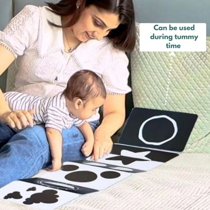 Curious Cub Montessori Box 1 | Newborn Sensory &amp; Learning Toys | Black &amp; White Mobile, Rattle &amp; More | For 0 Months +