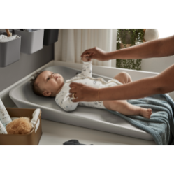 Leander Topper for changing mat, Organic, Dots, Blueberry