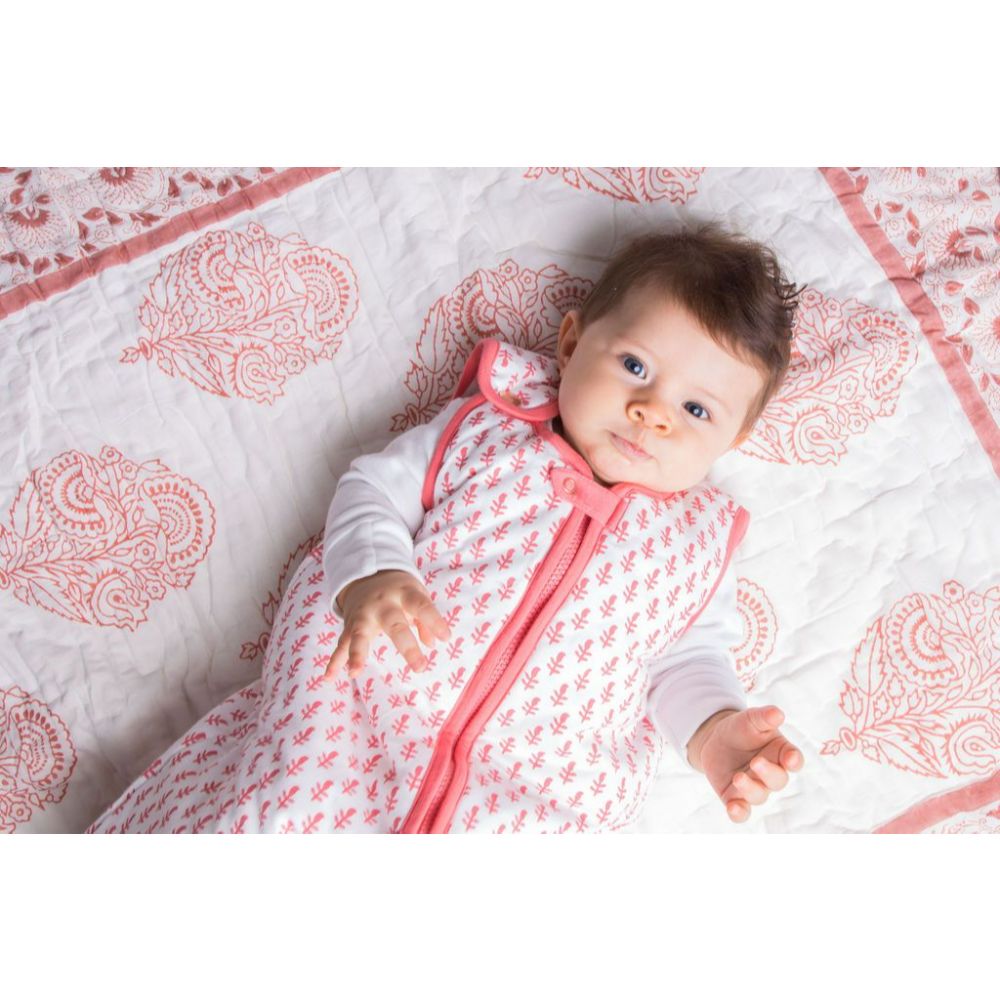 Block Printed Baby Quilt