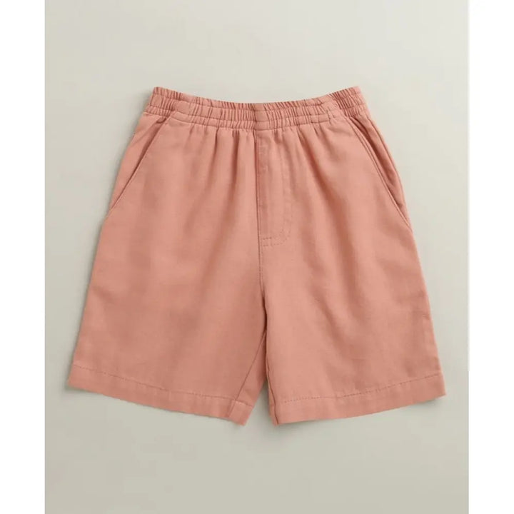 Sweetlime By AS Baby Boys Tropical Bloom Cotton Co-ord Set - Orange &amp; Peach