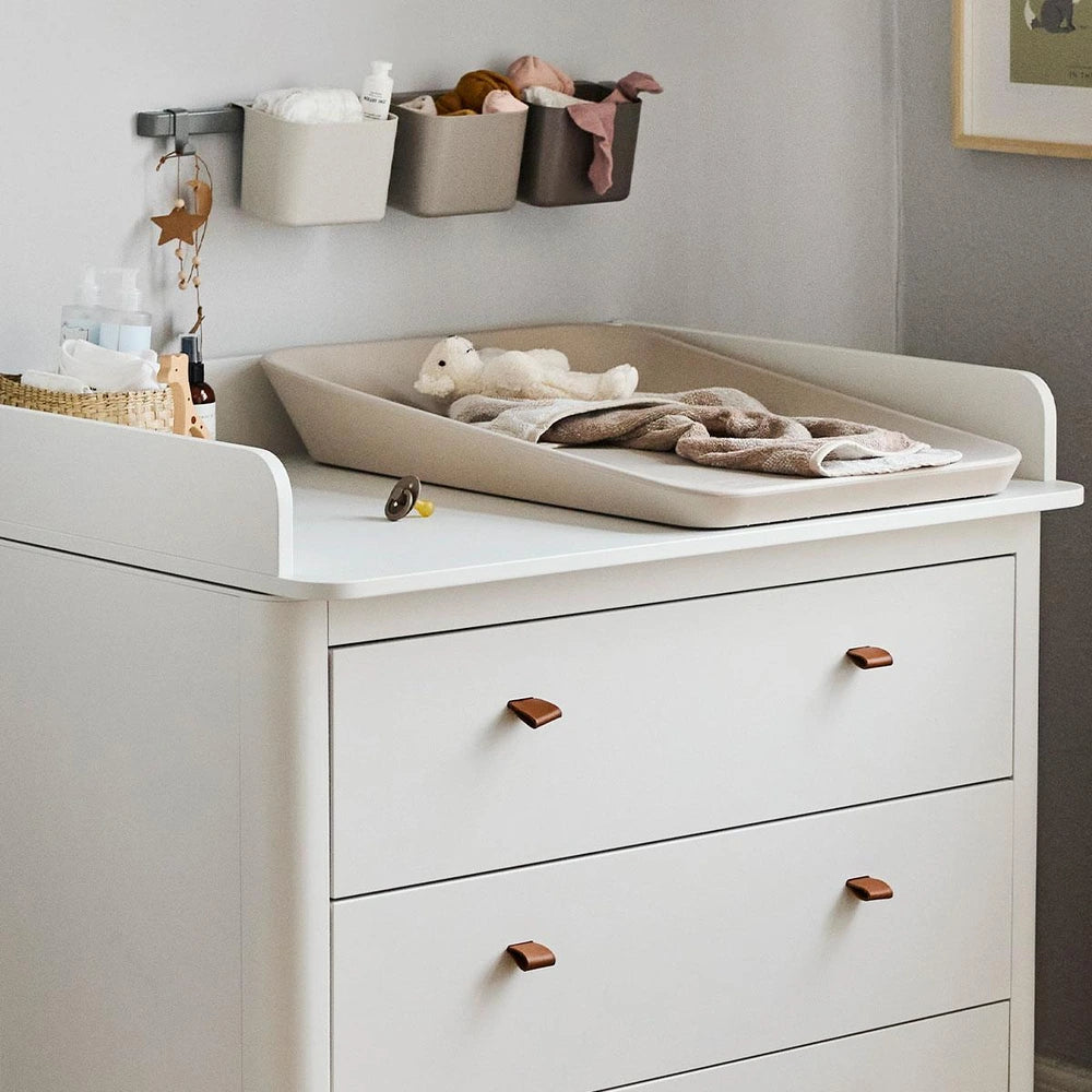 Leander Classic Changing Unit for Dresser, Safe Baby Changing Station, Raised Sides, Large Changing Surface