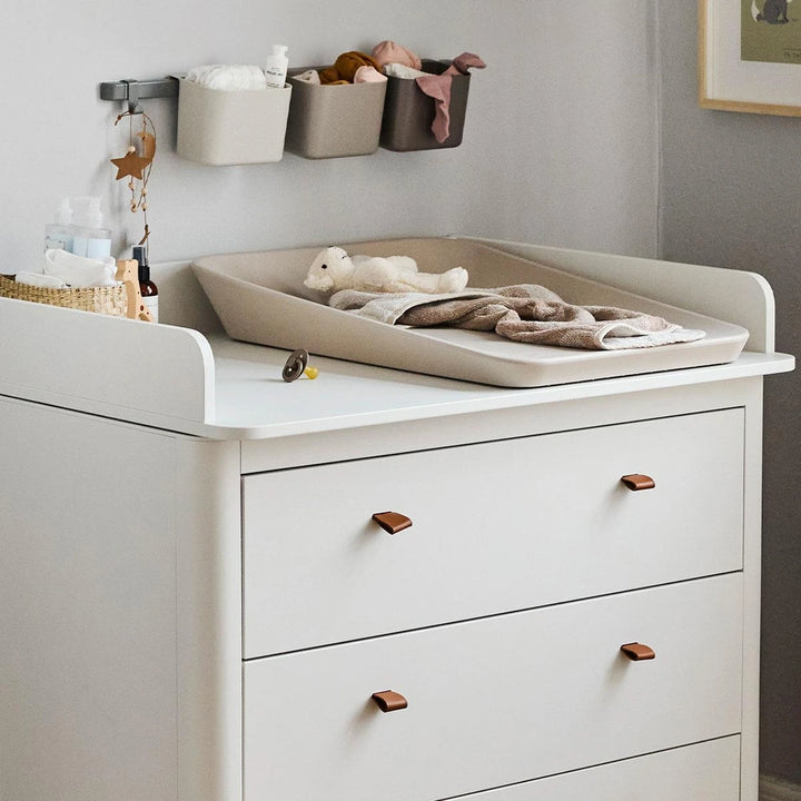 Leander Classic Changing Unit for Dresser, Safe Baby Changing Station, Raised Sides, Large Changing Surface